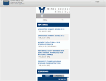 Tablet Screenshot of menloathletics.com